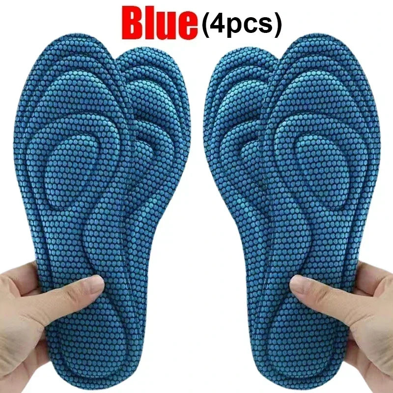 2/4Pcs Memory Foam Orthopedic Insoles Shoes Men Women Nano Antibacterial Deodorization Insole Sweat Absorption Running Cushion