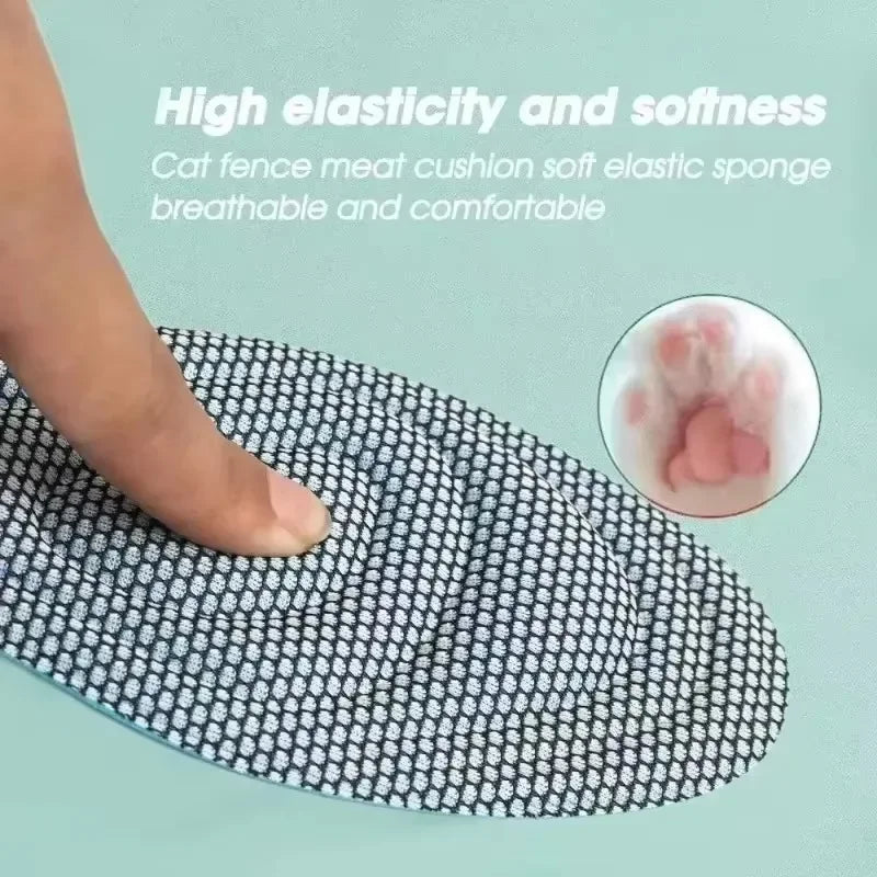 2/4Pcs Memory Foam Orthopedic Insoles Shoes Men Women Nano Antibacterial Deodorization Insole Sweat Absorption Running Cushion