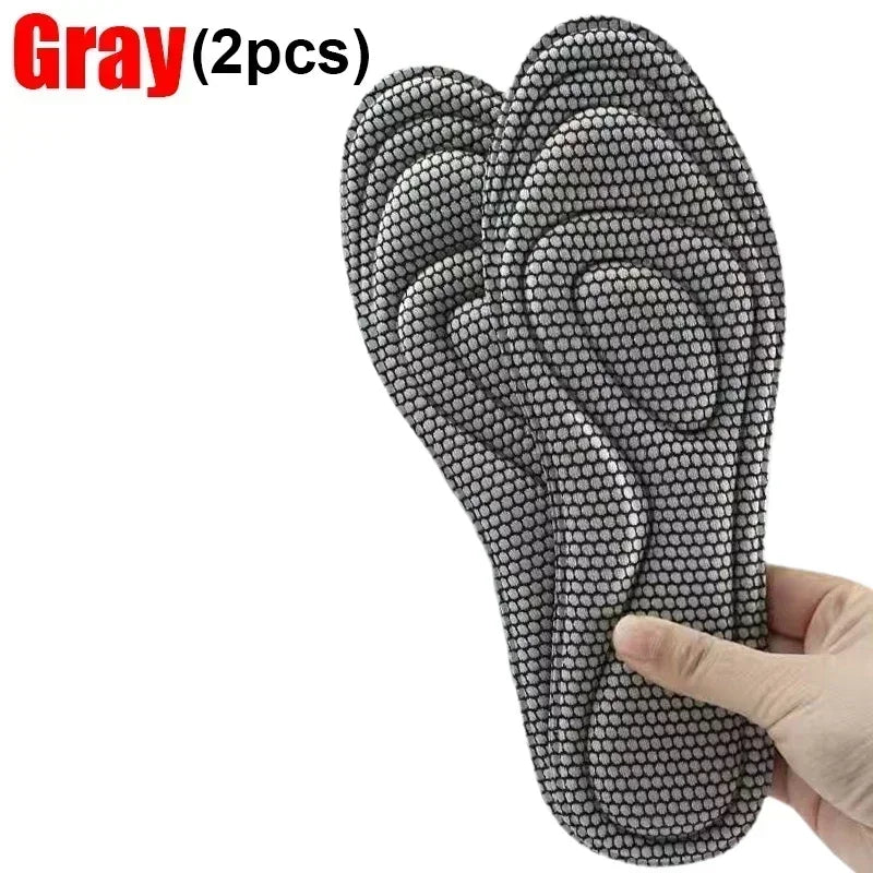 2/4Pcs Memory Foam Orthopedic Insoles Shoes Men Women Nano Antibacterial Deodorization Insole Sweat Absorption Running Cushion