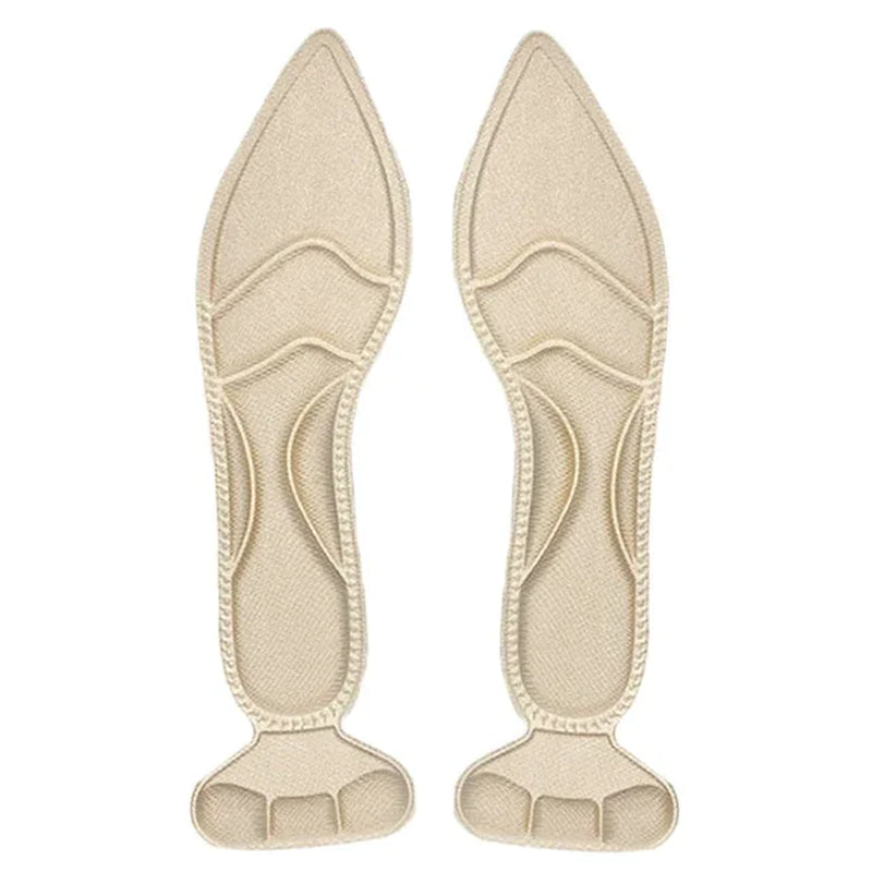 7D Soft Memory Foam Insole Pad Inserts Heel Post Back Breathable Anti-Slip for Women High Heel Shoe Shoe Arch Support Insoles